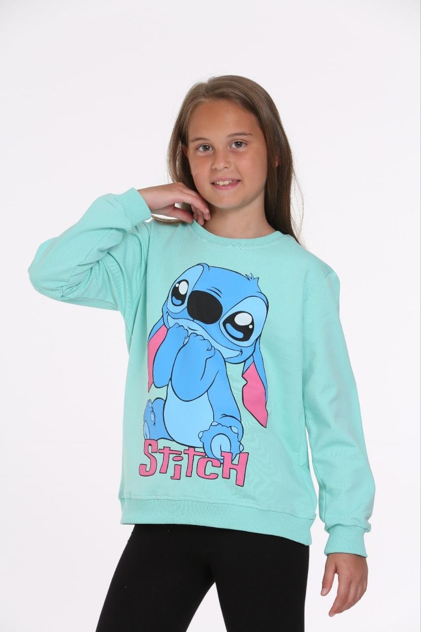 Блуза момиче дълъг ръкав Stitch