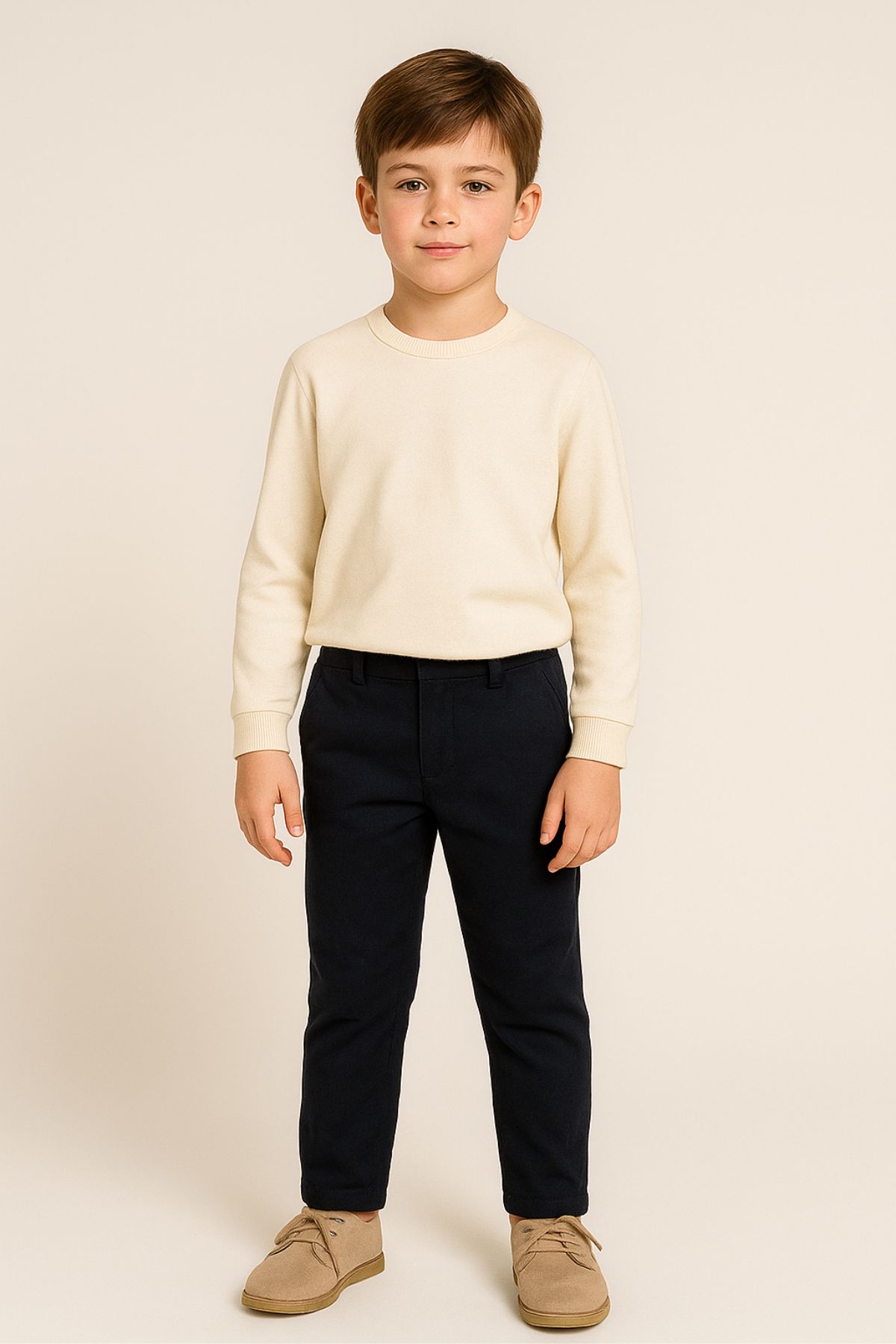 Детски панталон за момче, тъмно син цвят