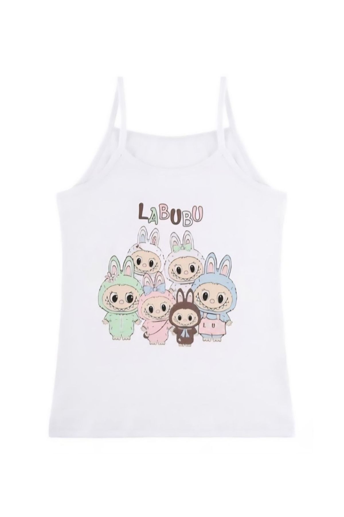 Детски потник за момиче, бял цвят