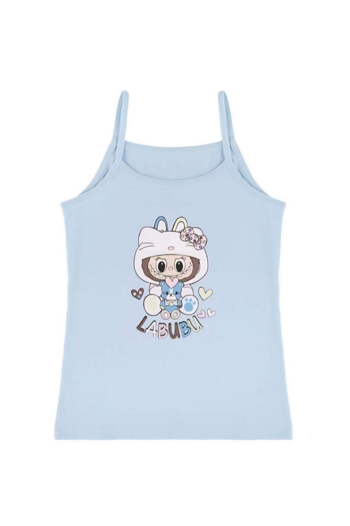 Детски потник за момиче, светло син цвят
