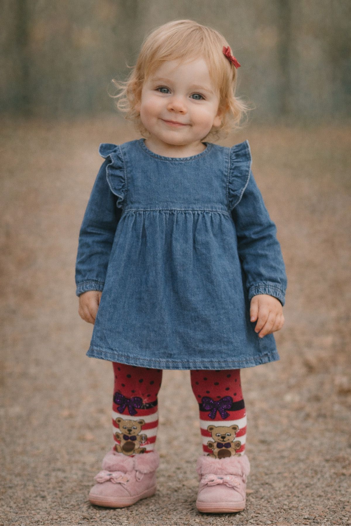 Бебешки чорапогащник момиче вата, розов цвят