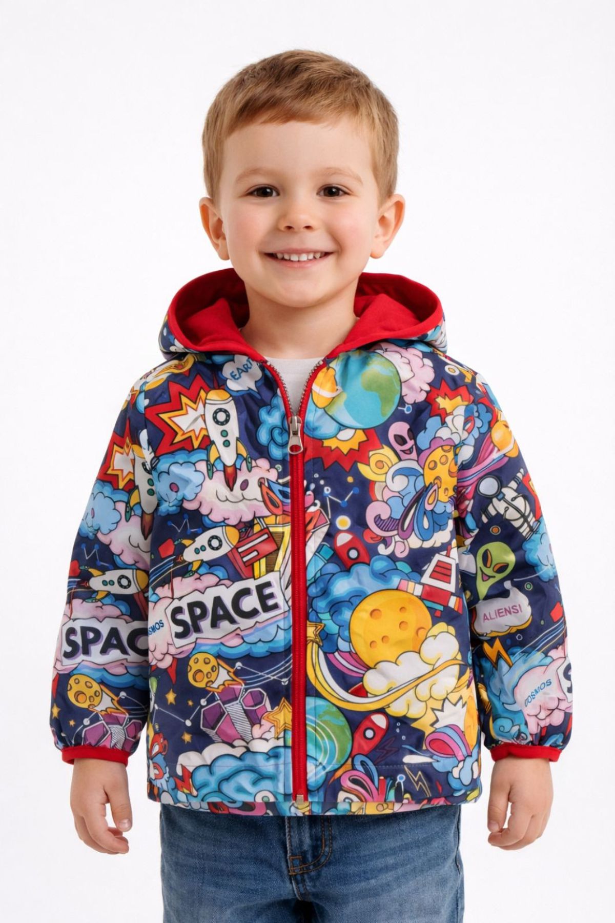 Детско яке момче, шарен цвят