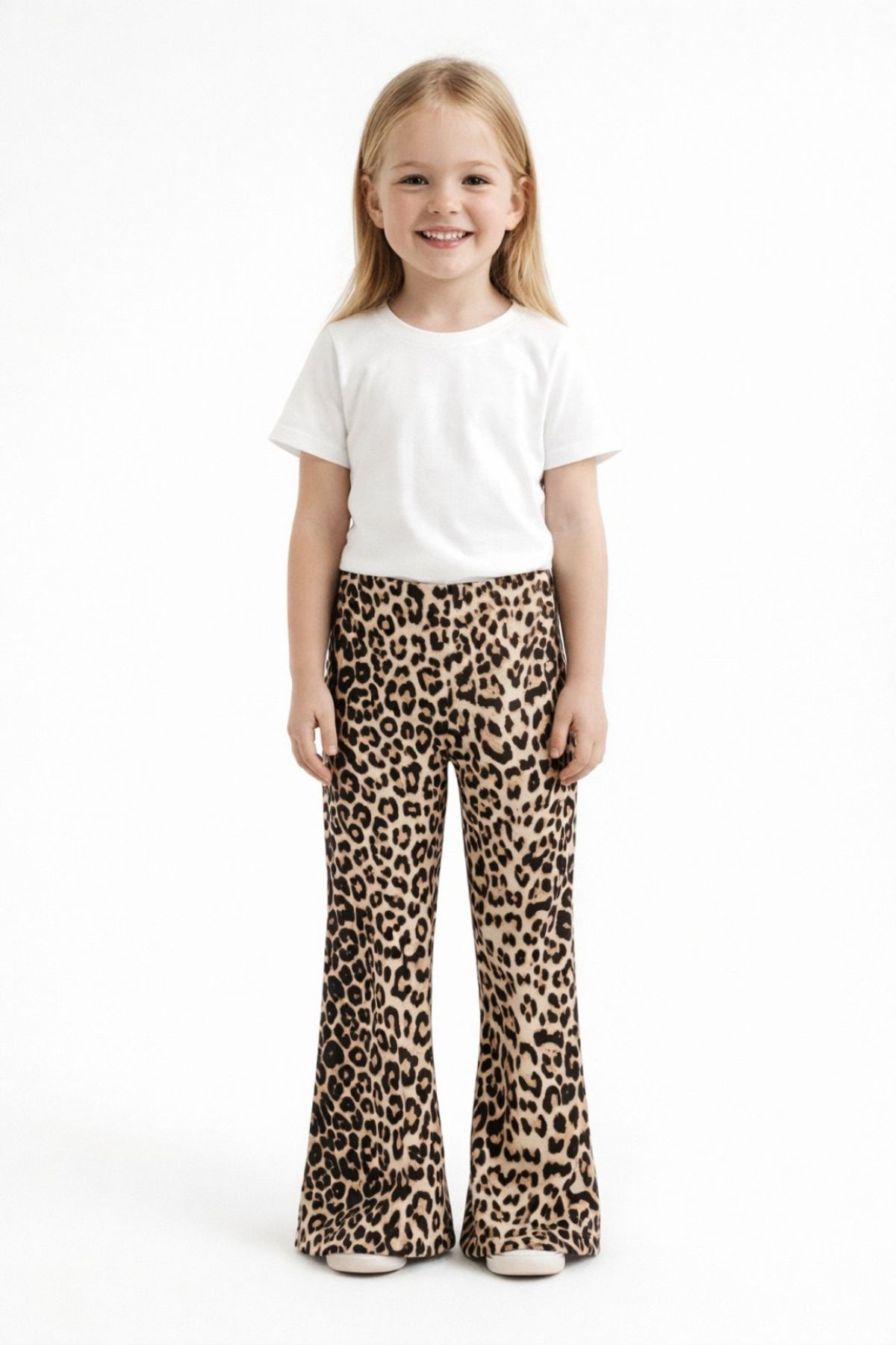 Детски панталон за момиче, кафяв цвят