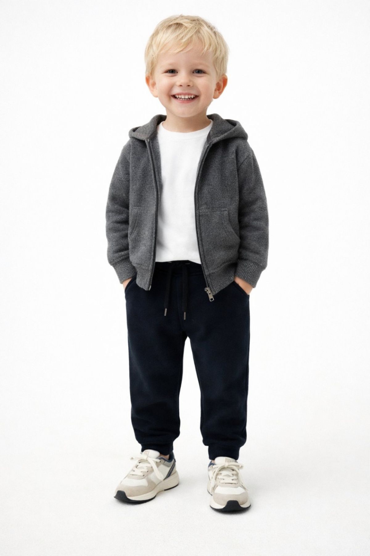 Детска долница за момче, тъмно син цвят