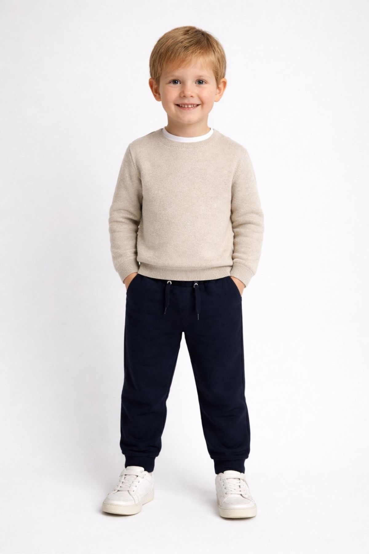 Детска долница за момче, тъмно син цвят 