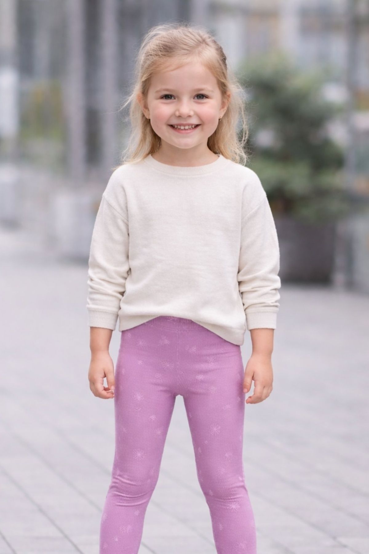 Детски клин рипс, лилав цвят