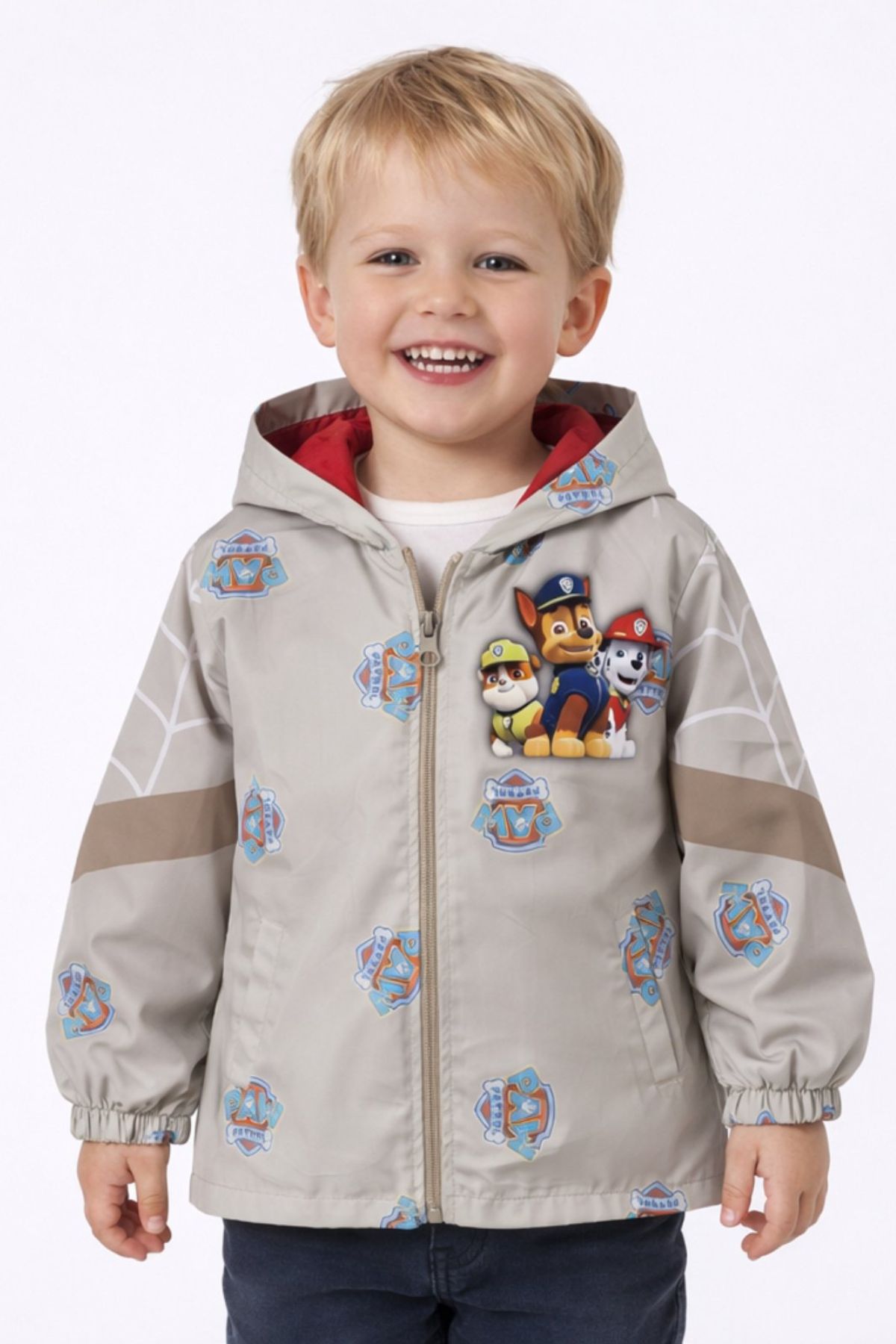 Детско яке за момче, сив цвят 