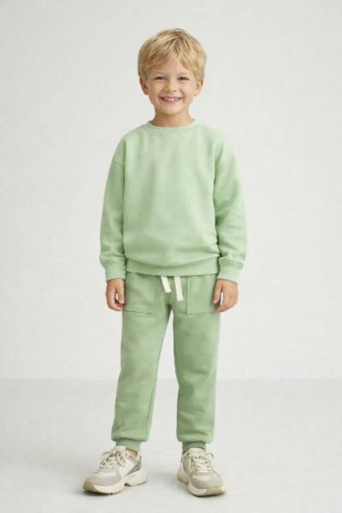 Детска долница за момче, зелен цвят