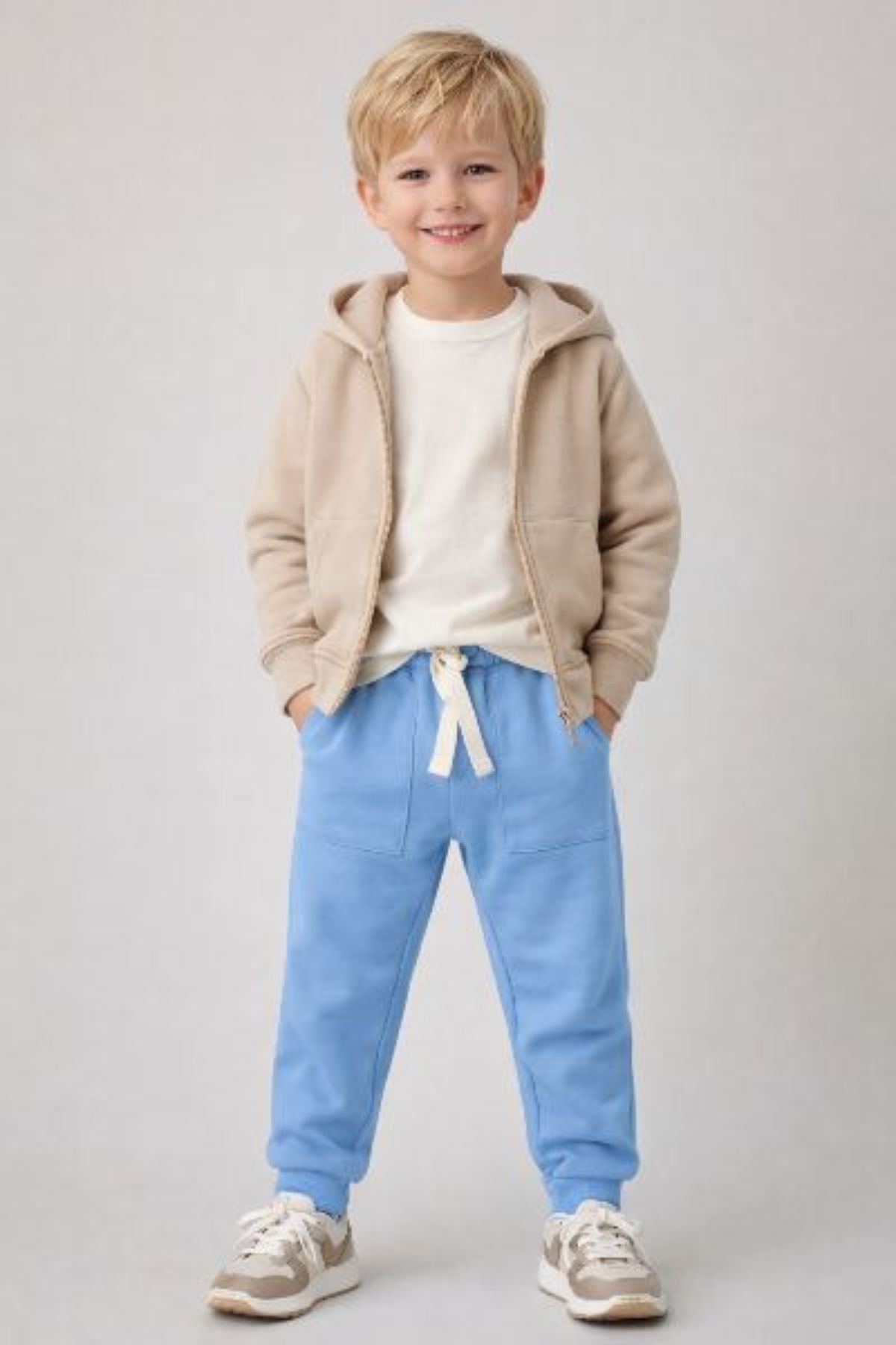 Детска долница за момче, син цвят