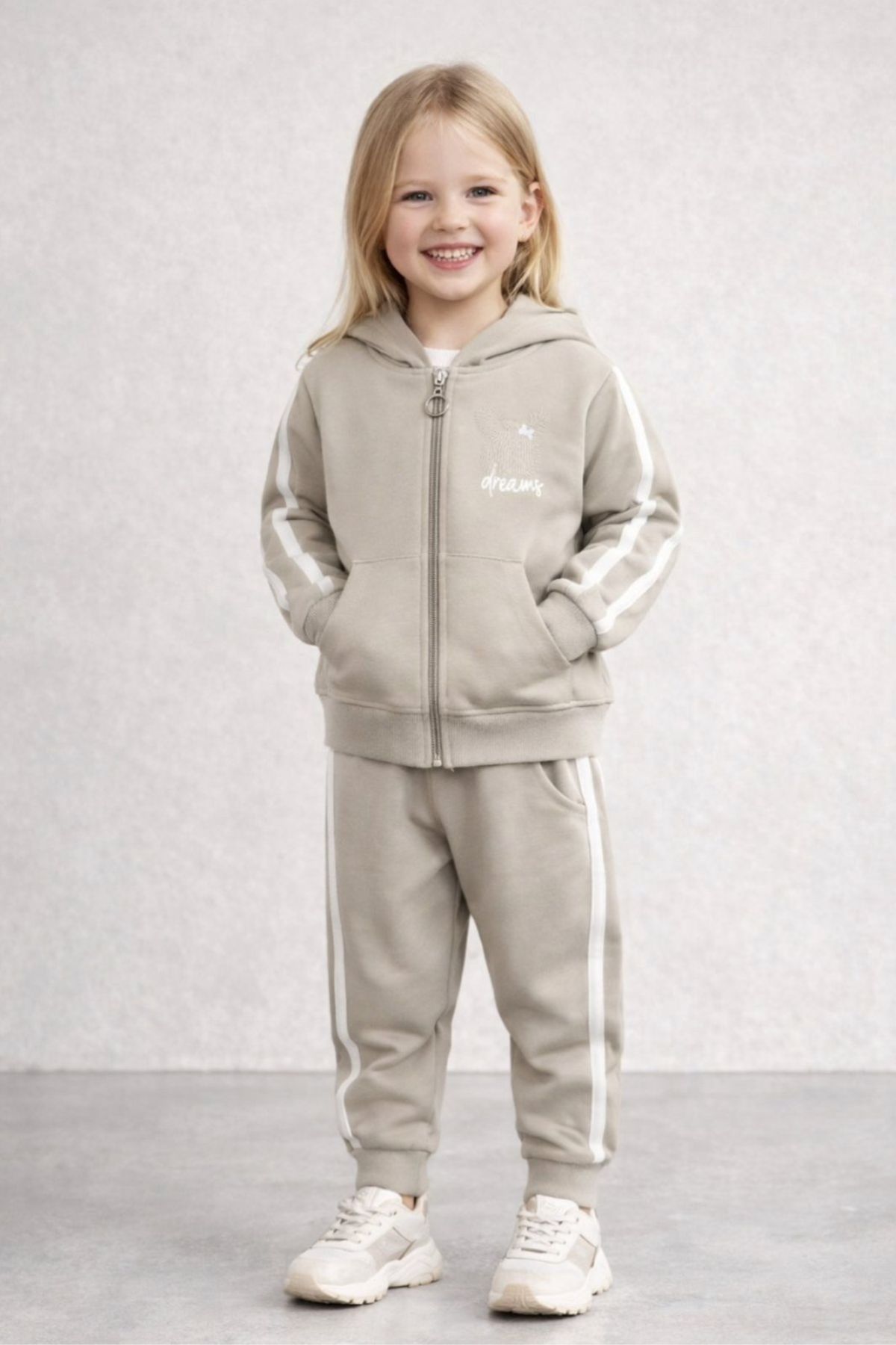 Детски спортен екип момиче, зелен цвят