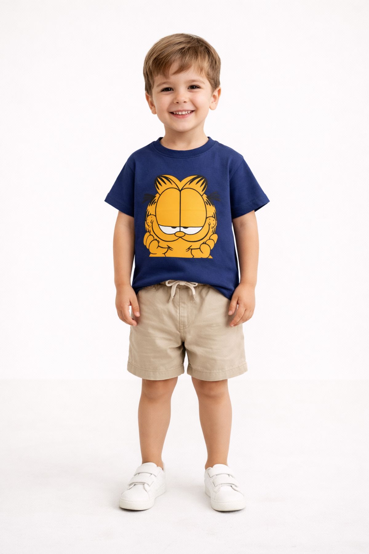 Детска тениска, тъмно син цвят 