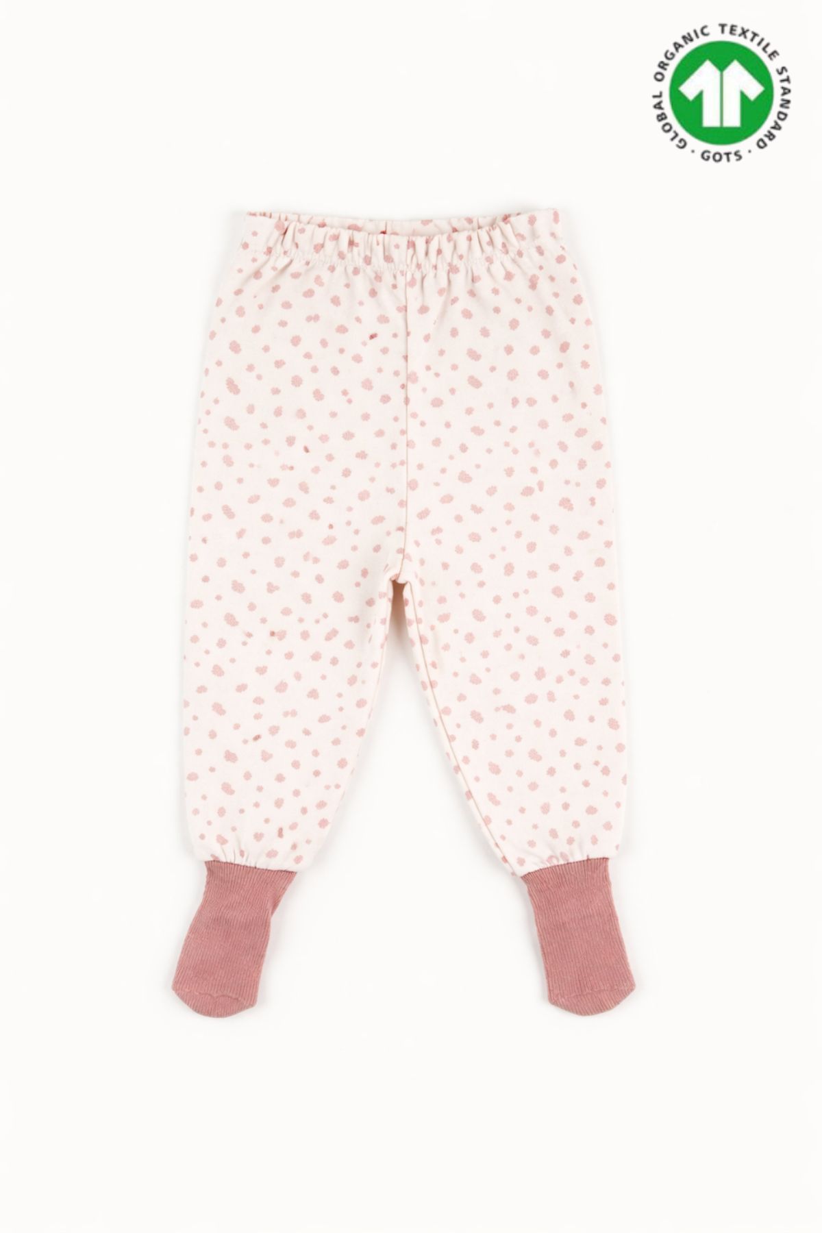 Бебешки ританки органичен памук за момиче, розов цвят 