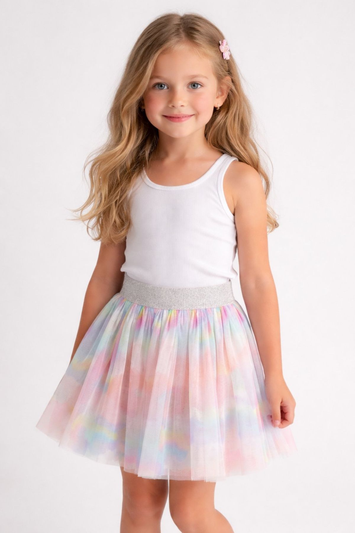 Детска пола, шарен цвят 