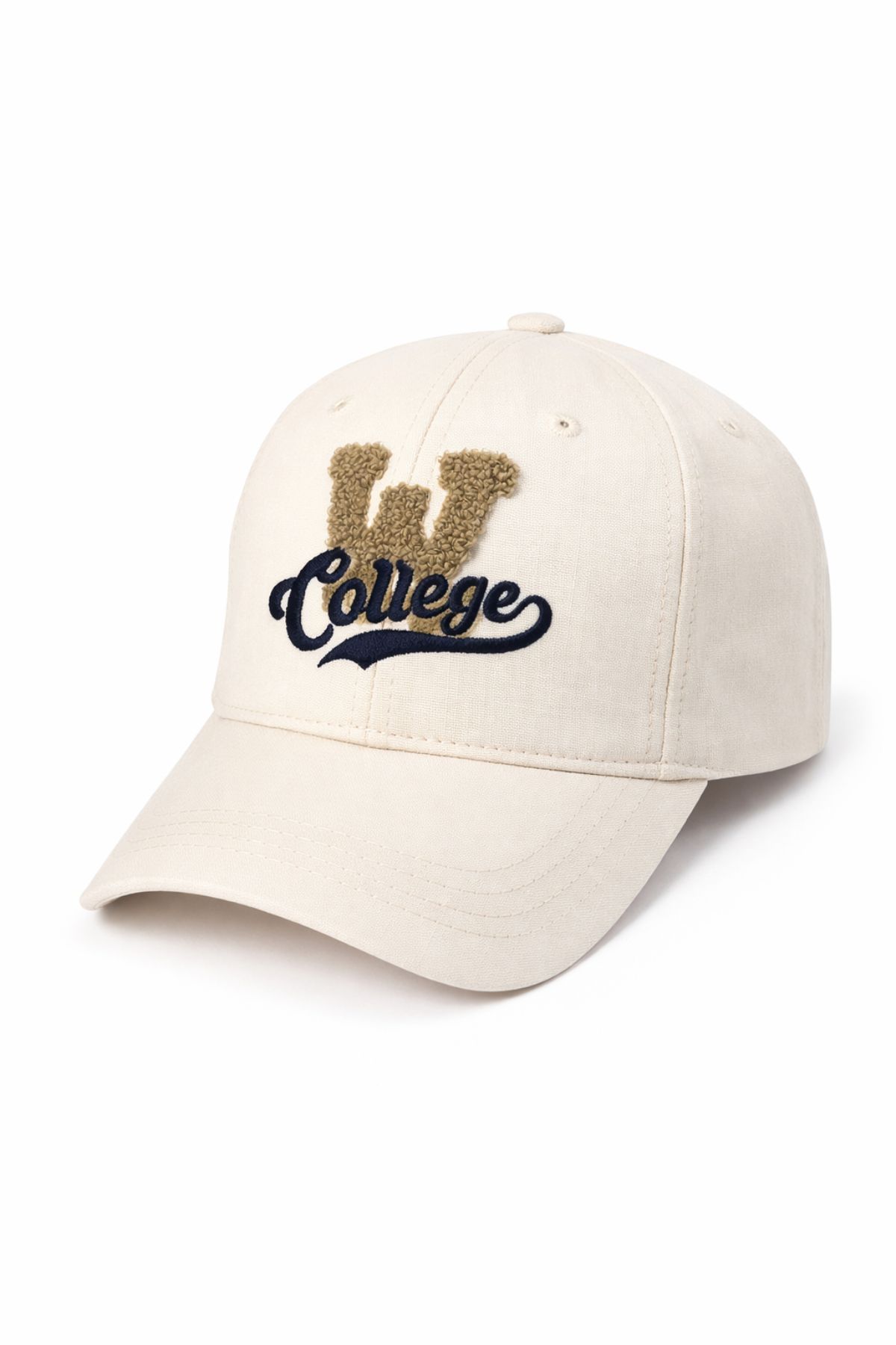 Детска шапка за момче, светло бежов цвят