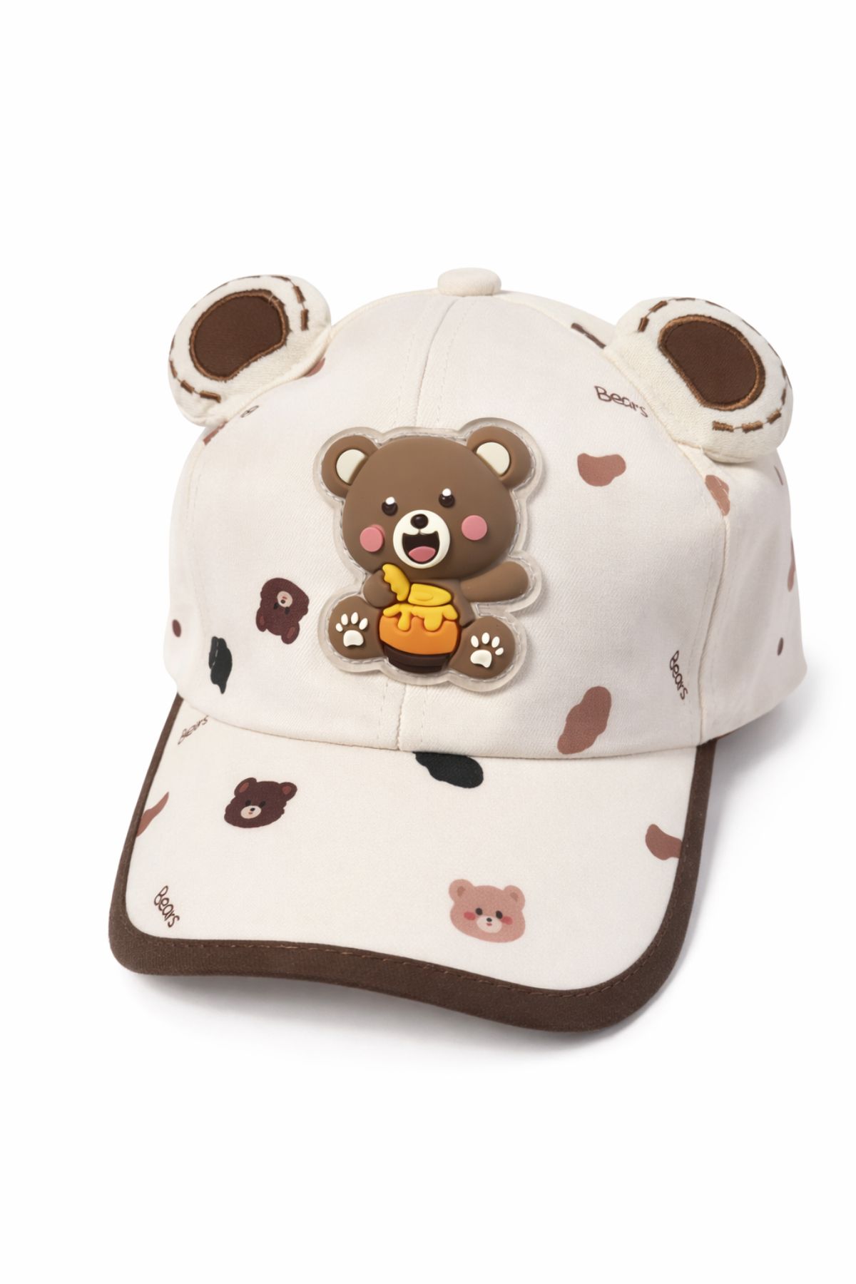 Детска шапка за момче, бежов цвят