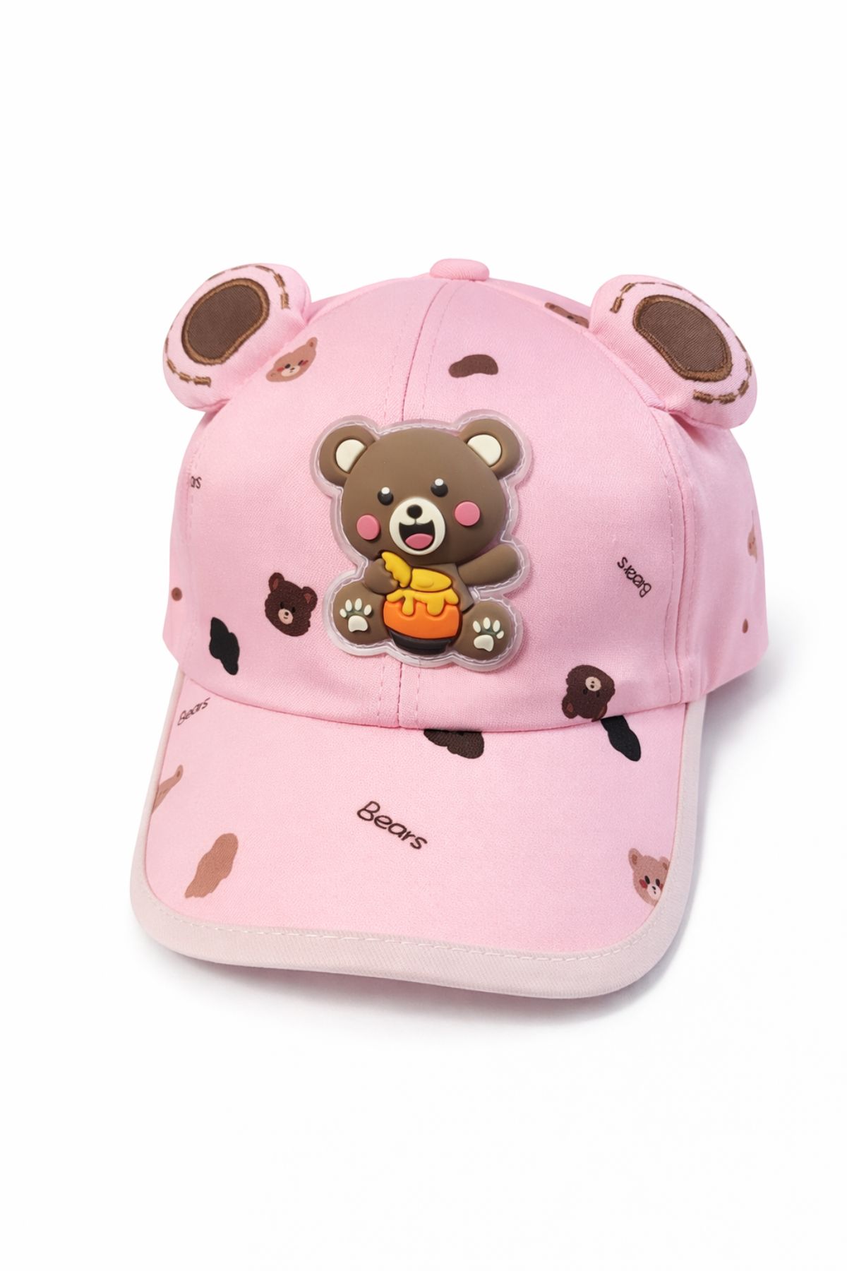 Детска шапка за момиче, розов цвят