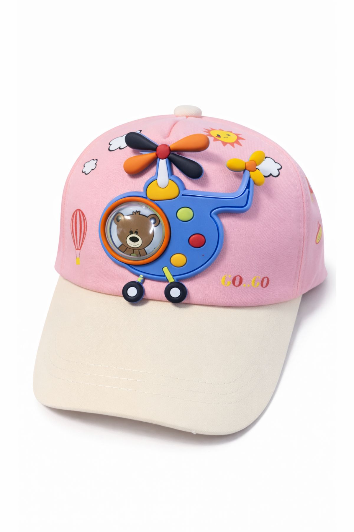 Детска шапка за момиче, розов цвят