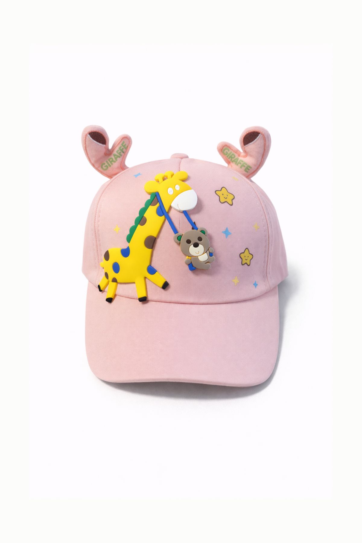 Детска шапка за момиче, розов цвят