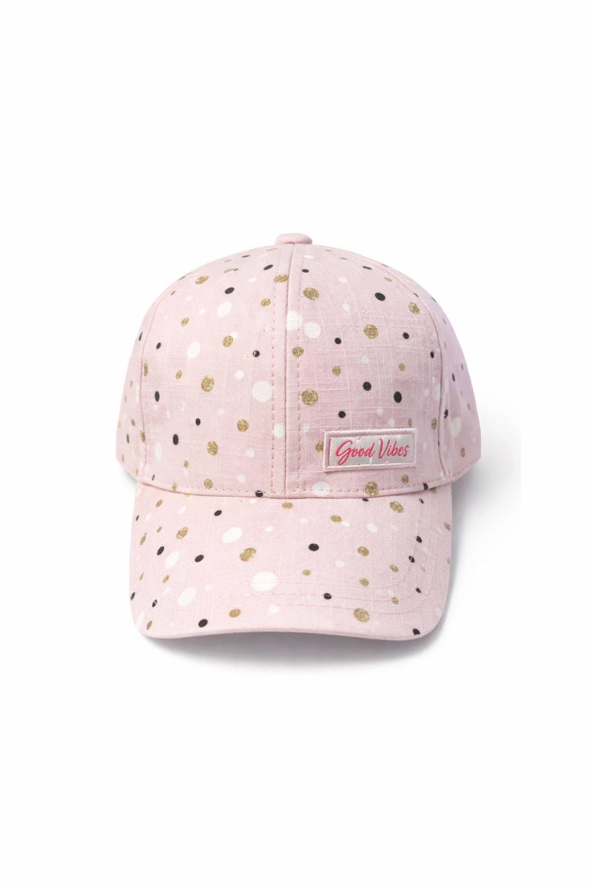 Детска шапка за момиче, светло розов цвят