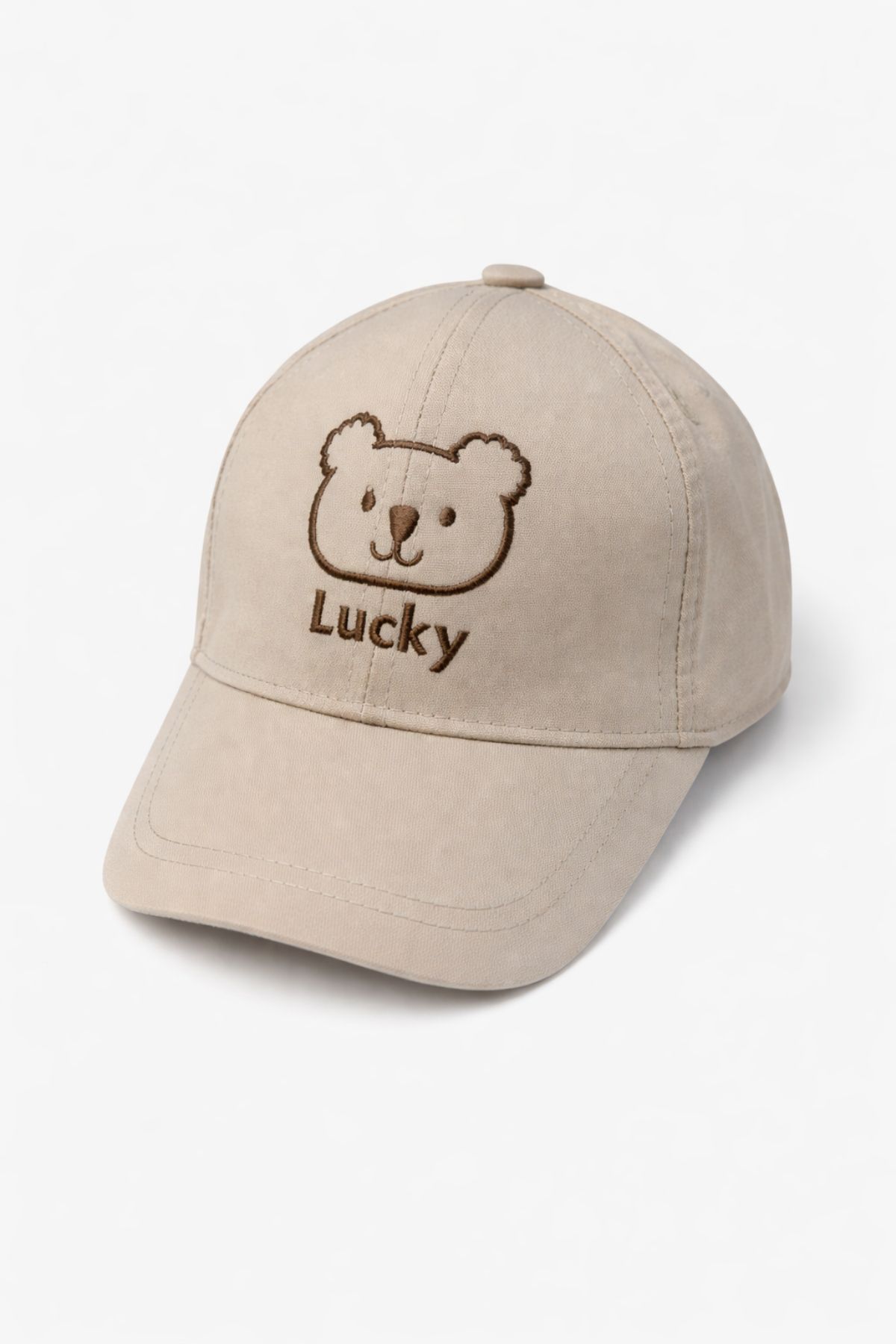 Детска шапка за момче, бежов цвят