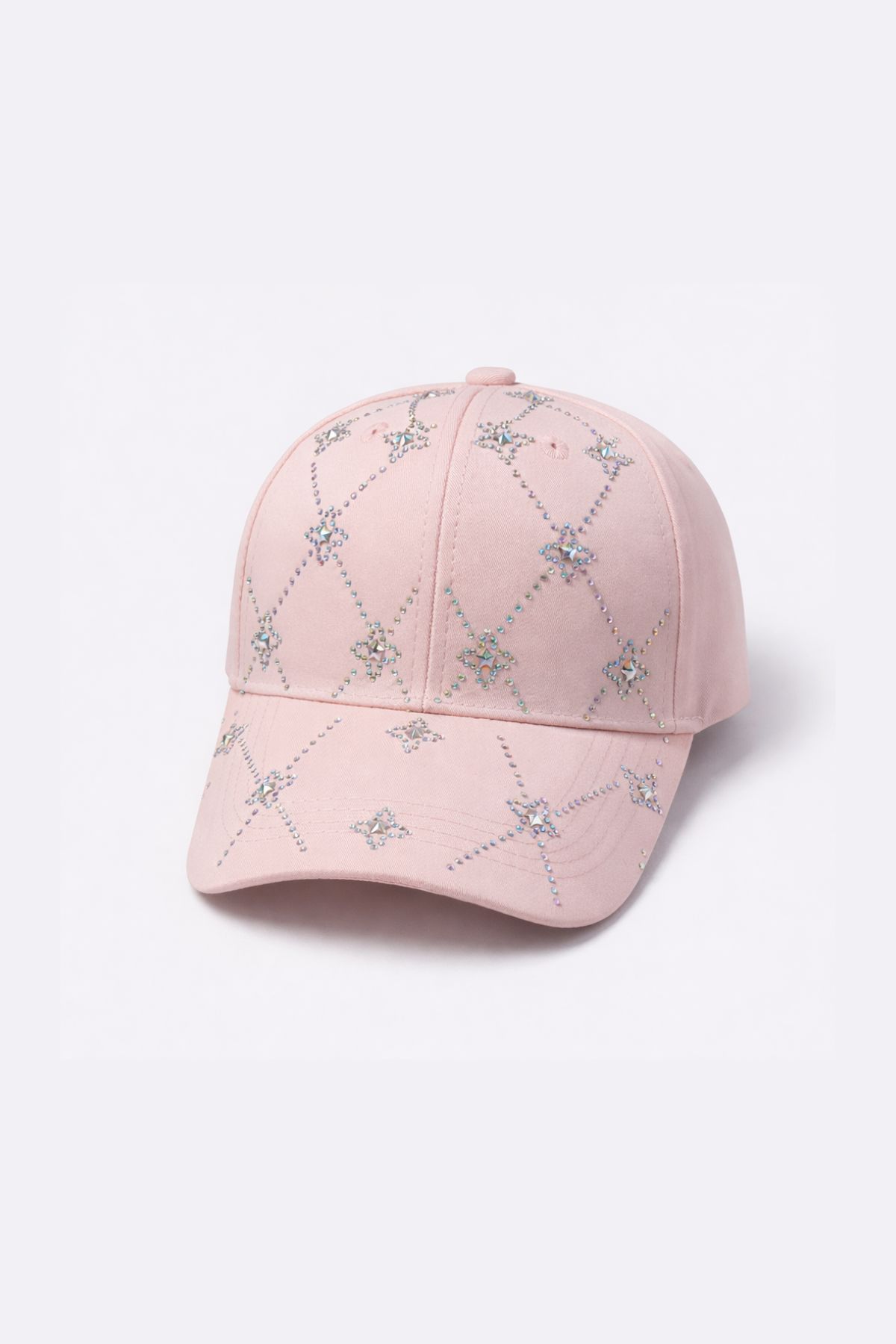 Детска шапка за момиче, светло розов цвят