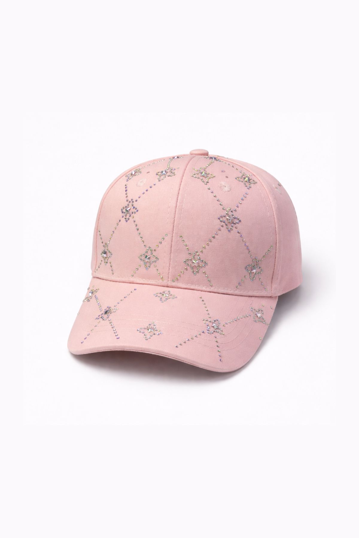 Детска шапка за момиче, тъмно розов цвят