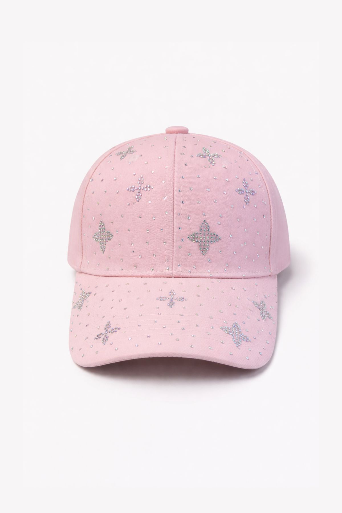 Детска шапка за момиче, тъмно розов цвят