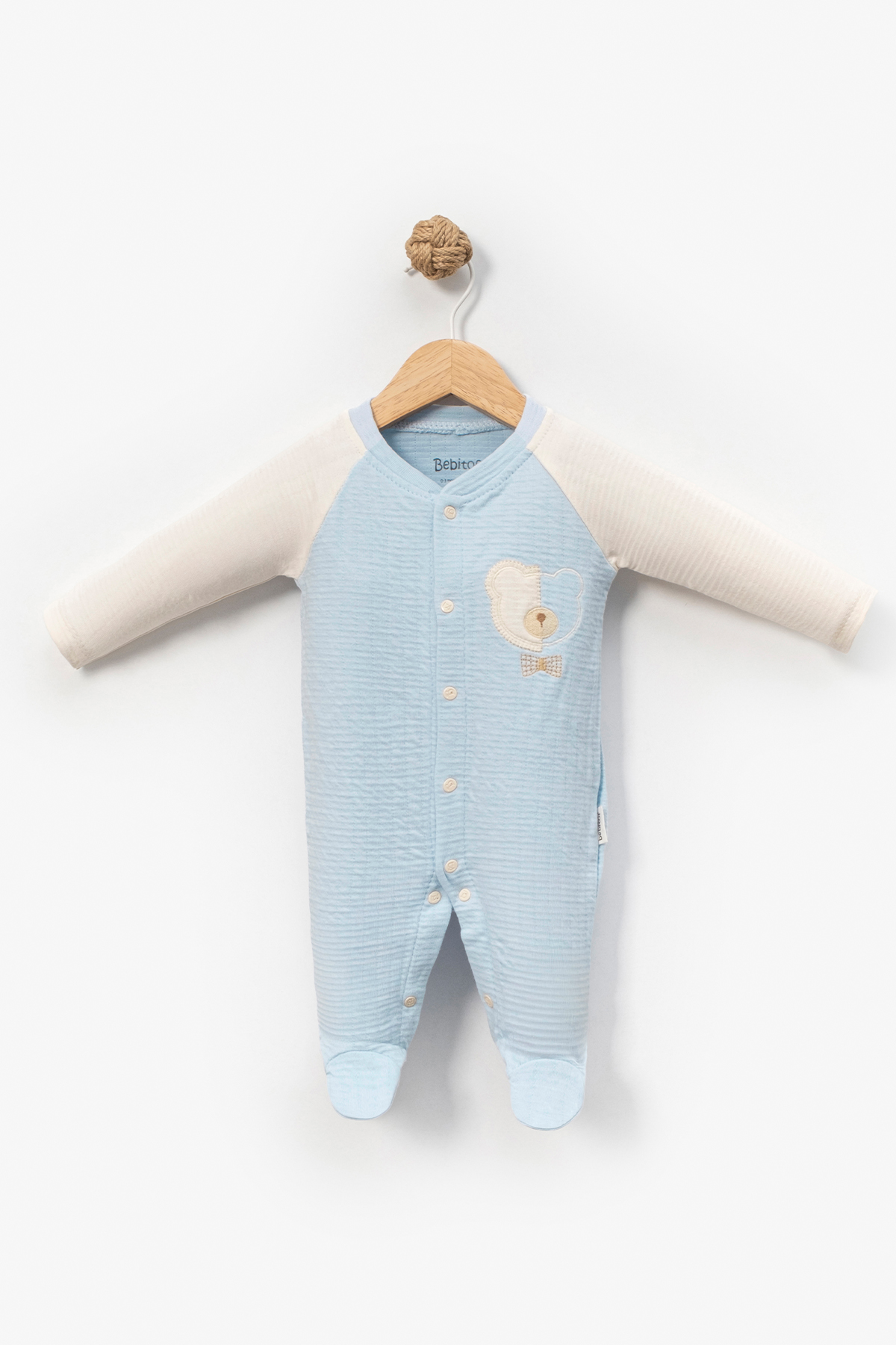 Детски гащеризон за момче, син цвят