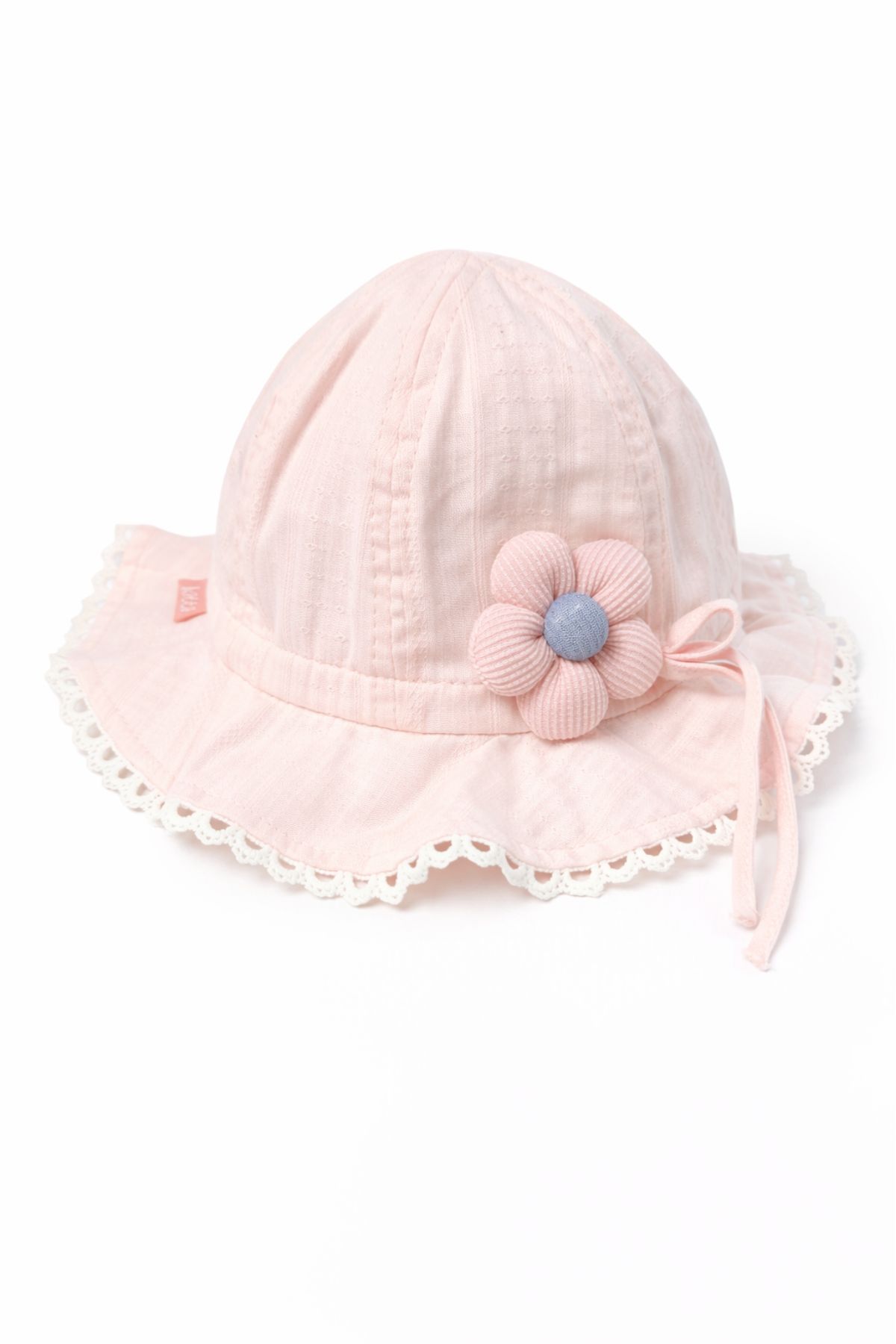 Детска шапка за момиче, розов цвят