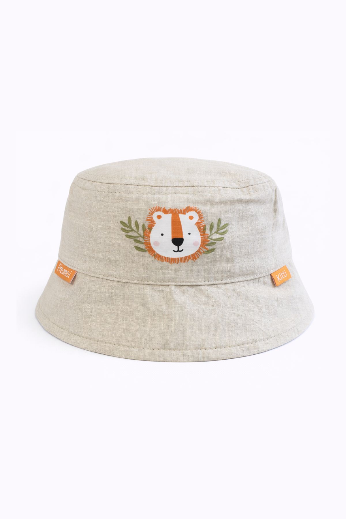 Детска шапка за момче, бежов цвят