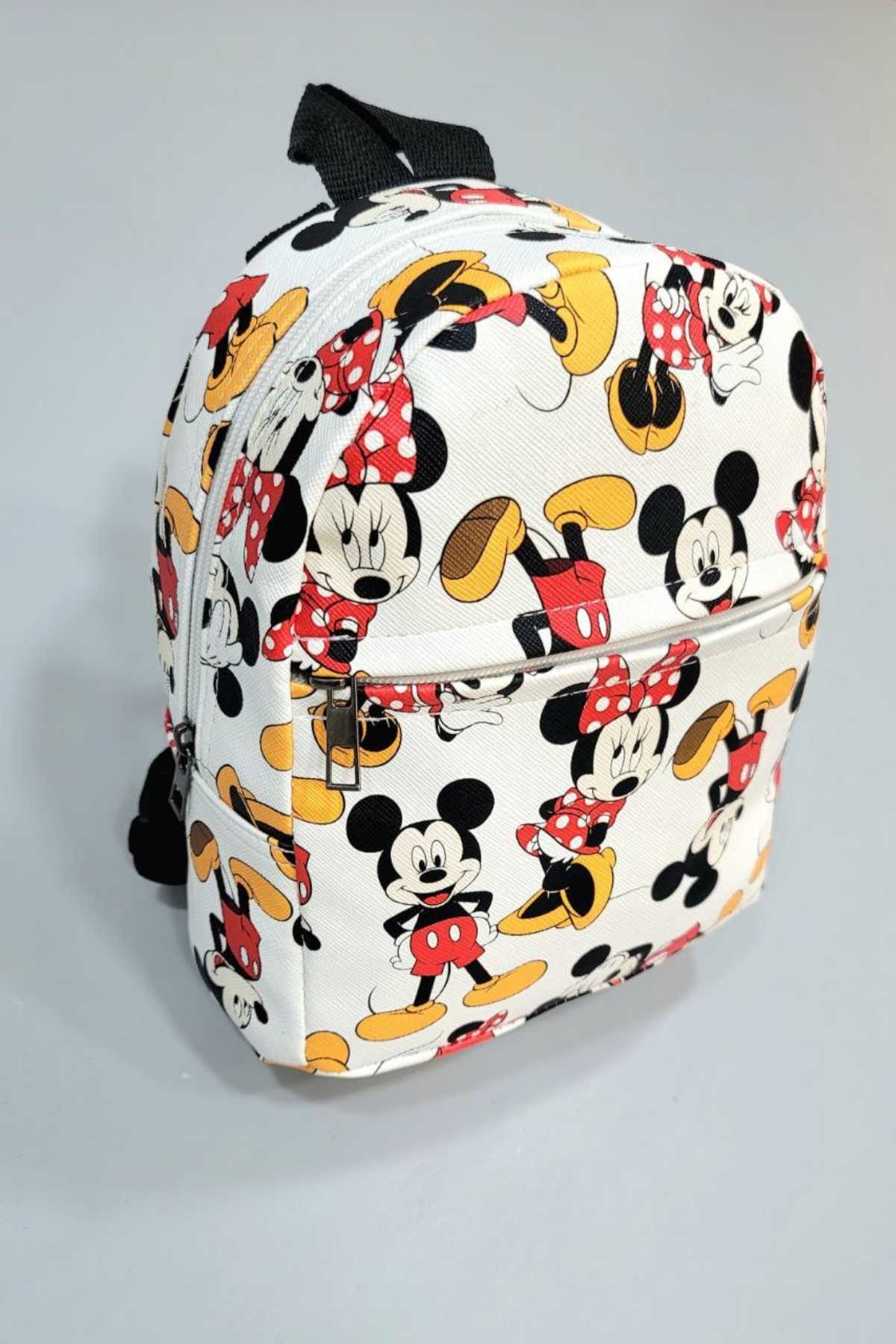 Детска раничка Мики Маус, бял цвят