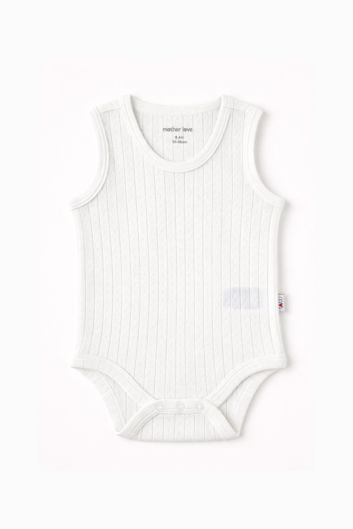 Бебешко боди потник, цвят екрю