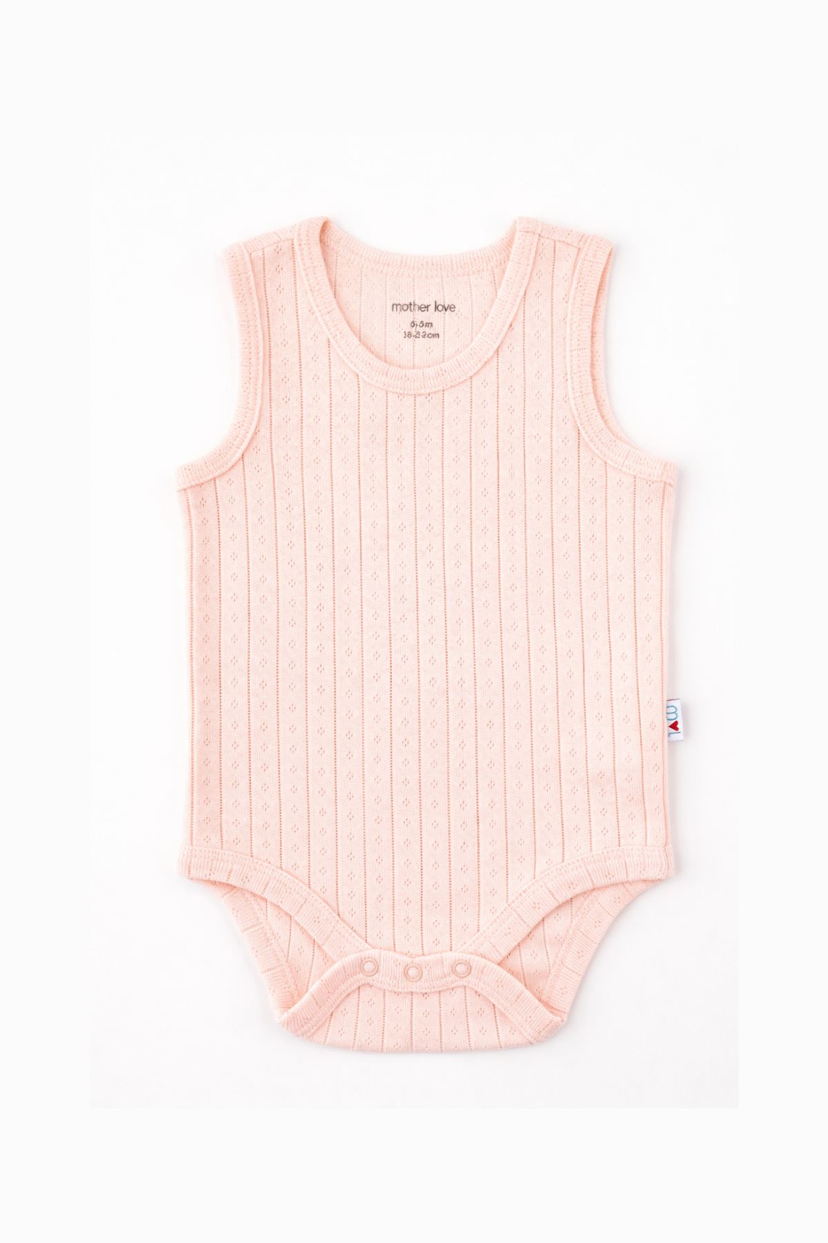 Бебешко боди потник, розов цвят