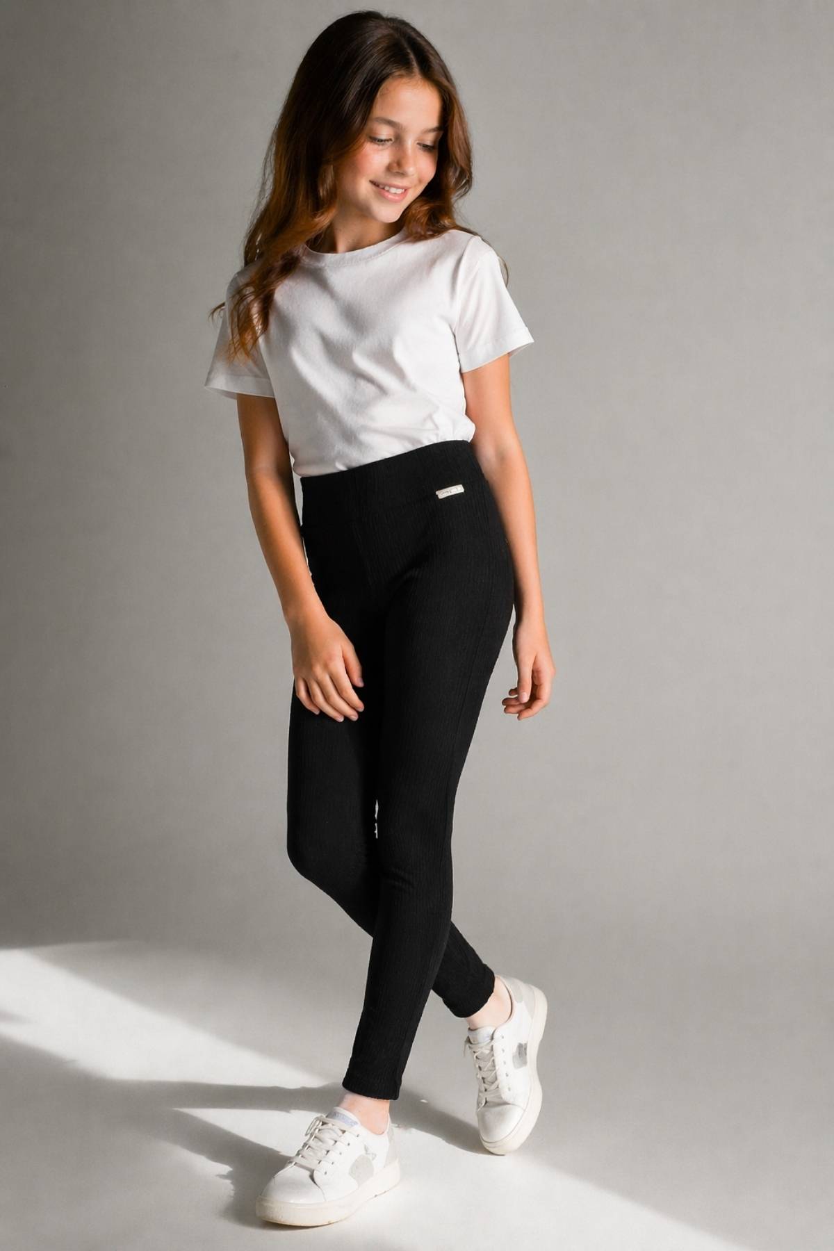 Детски клин рипс, черен цвят 