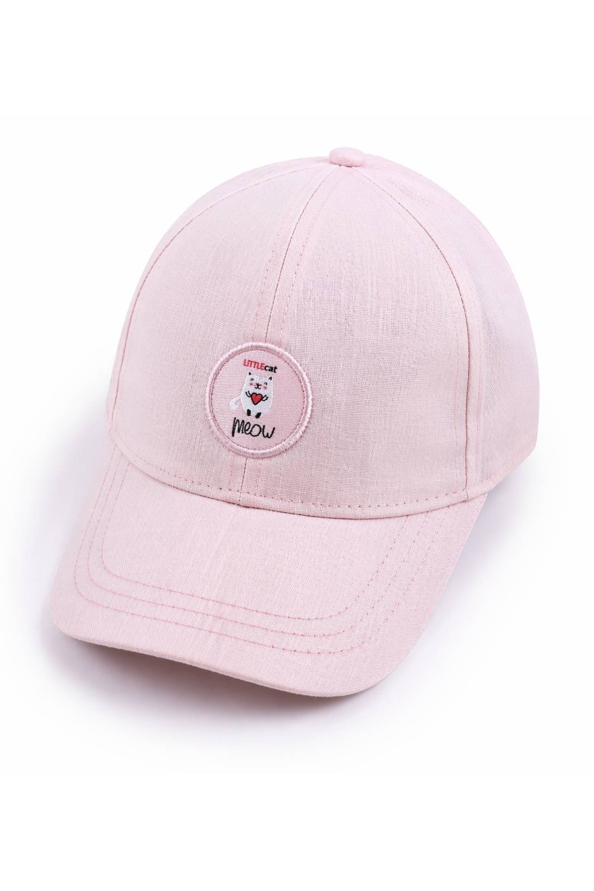 Детска шапка за момиче, розов цвят