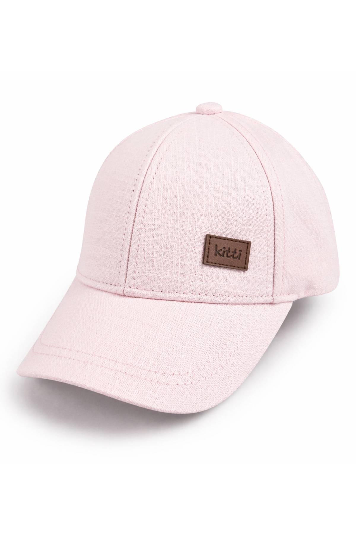 Бебешка шапка за момиче, розов цвят