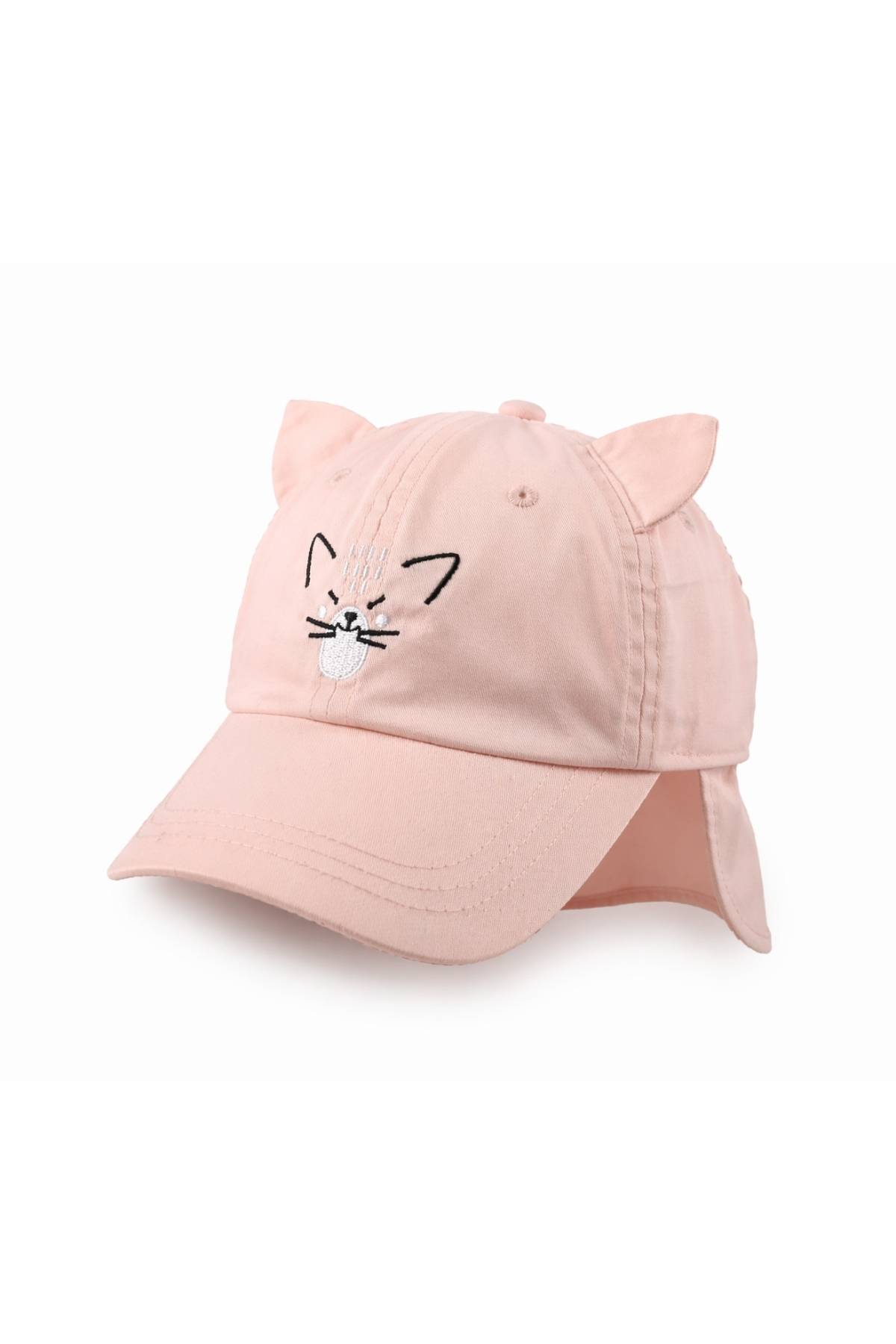 Детска шапка момиче, розов цвят