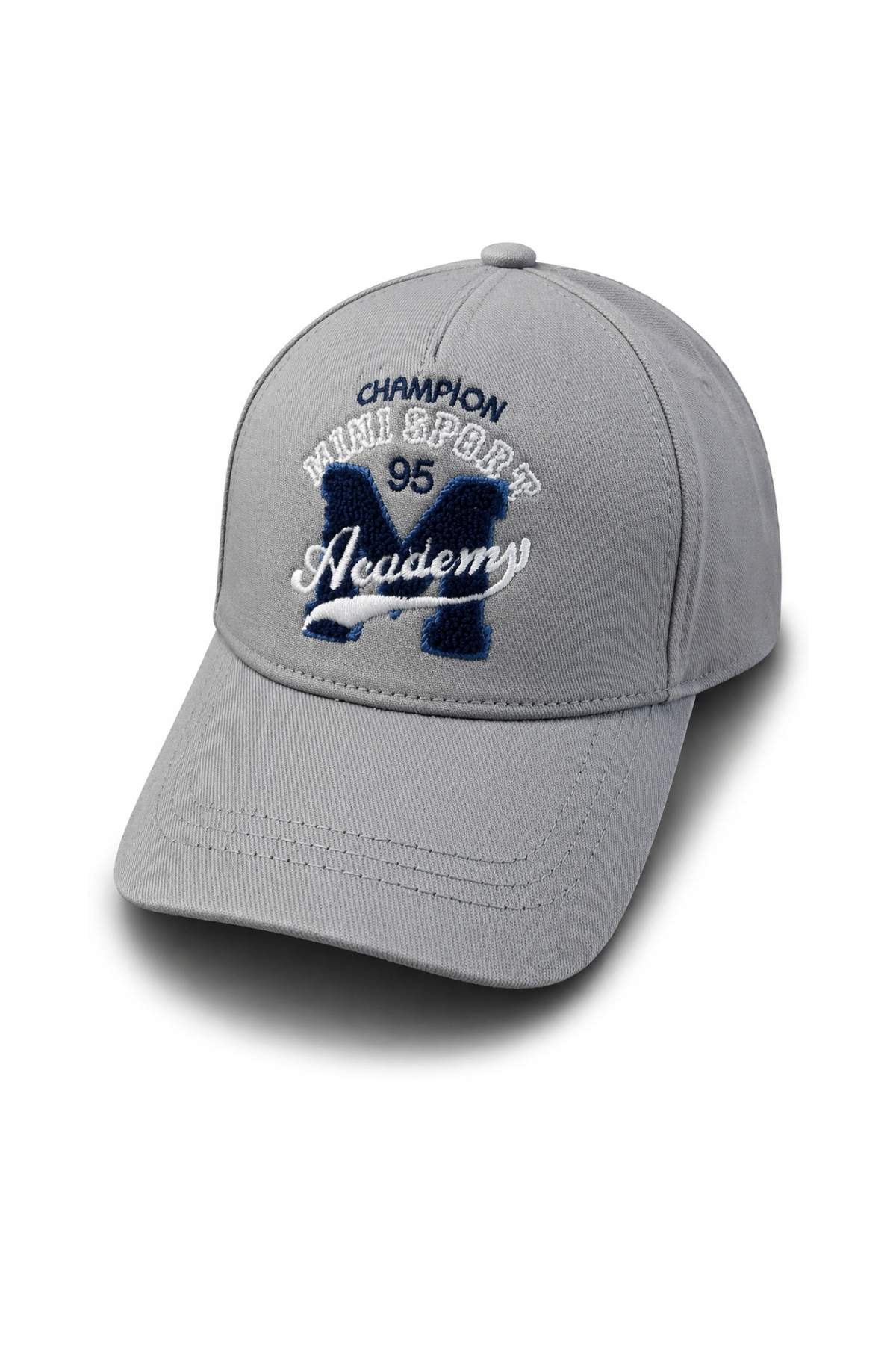 Детска шапка за момче, сив цвят