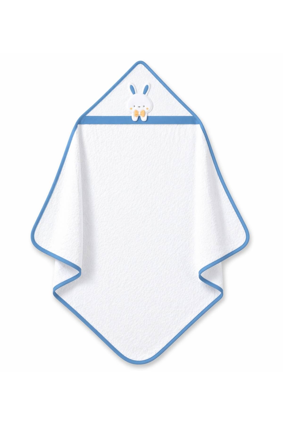 Бебешка хавлия за баня, тъмно син цвят