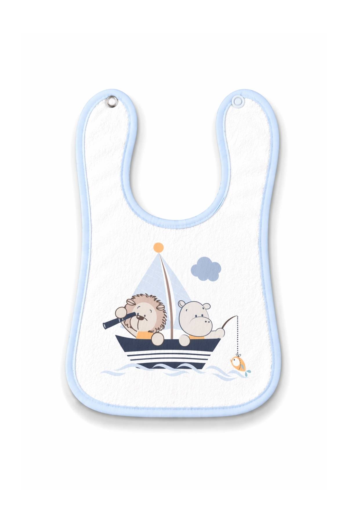 Лигавник момче, светло син цвят 