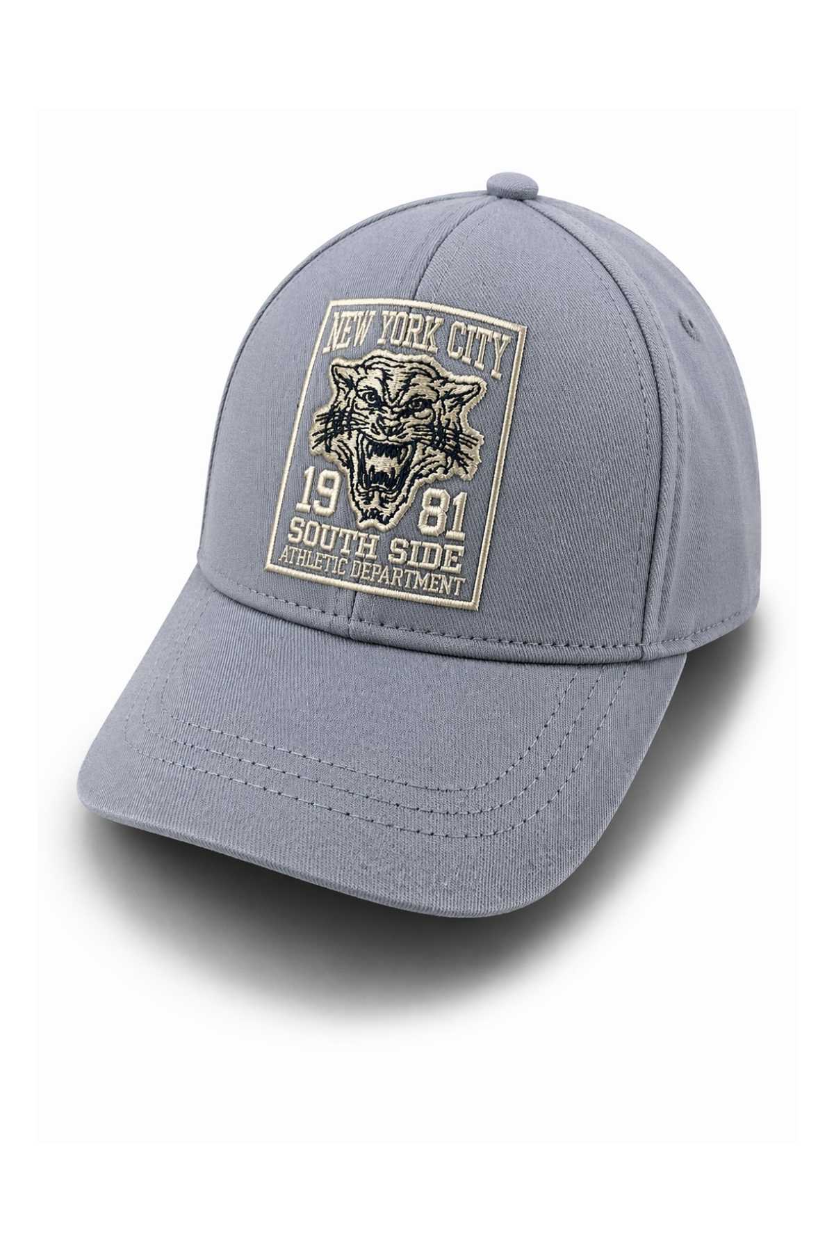 Детска шапка за момче, сив цвят