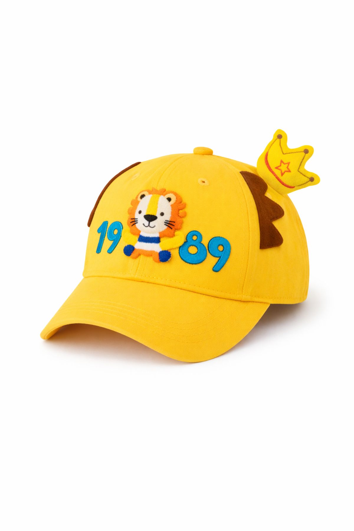 Детска шапка за момче, жълт цвят 