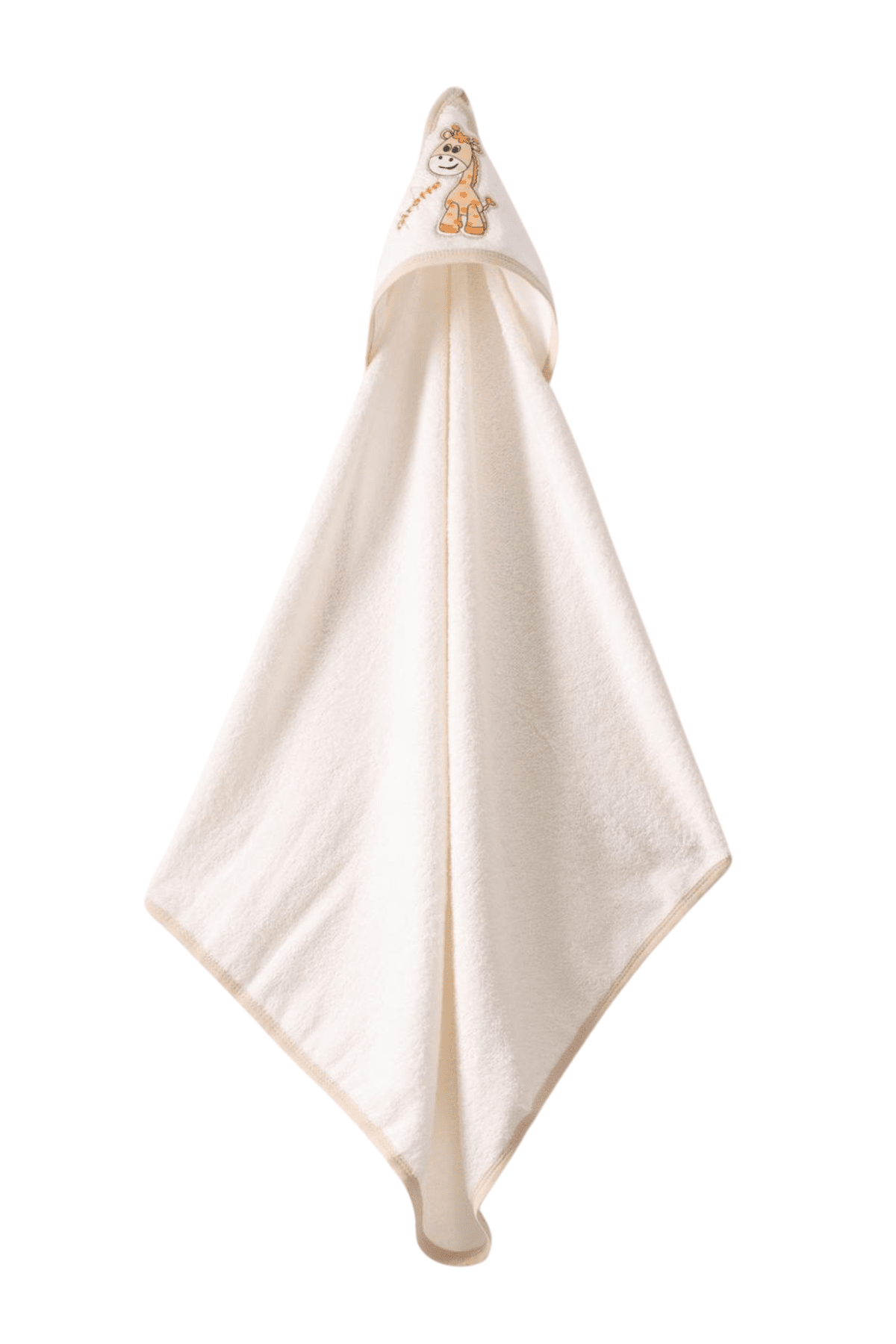 Бебешка хавлия за баня, бежов цвят