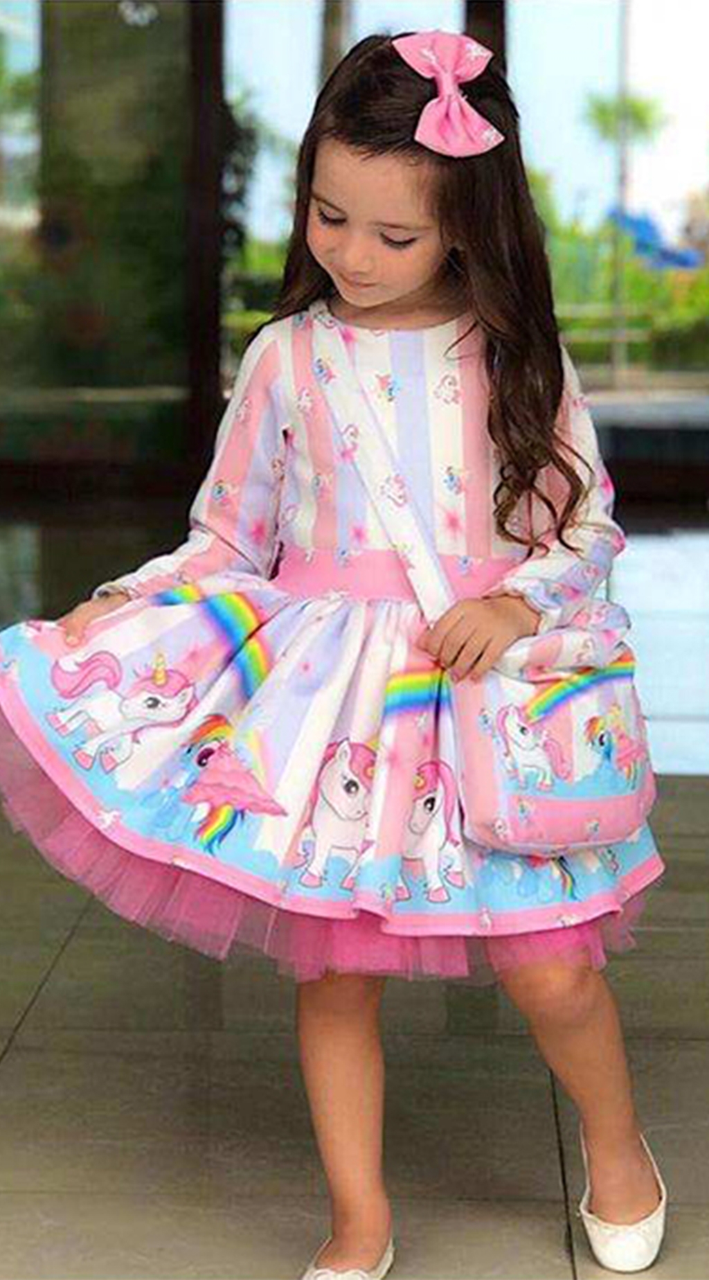 Рокля дълъг ръкав с чантичка My Little Pony