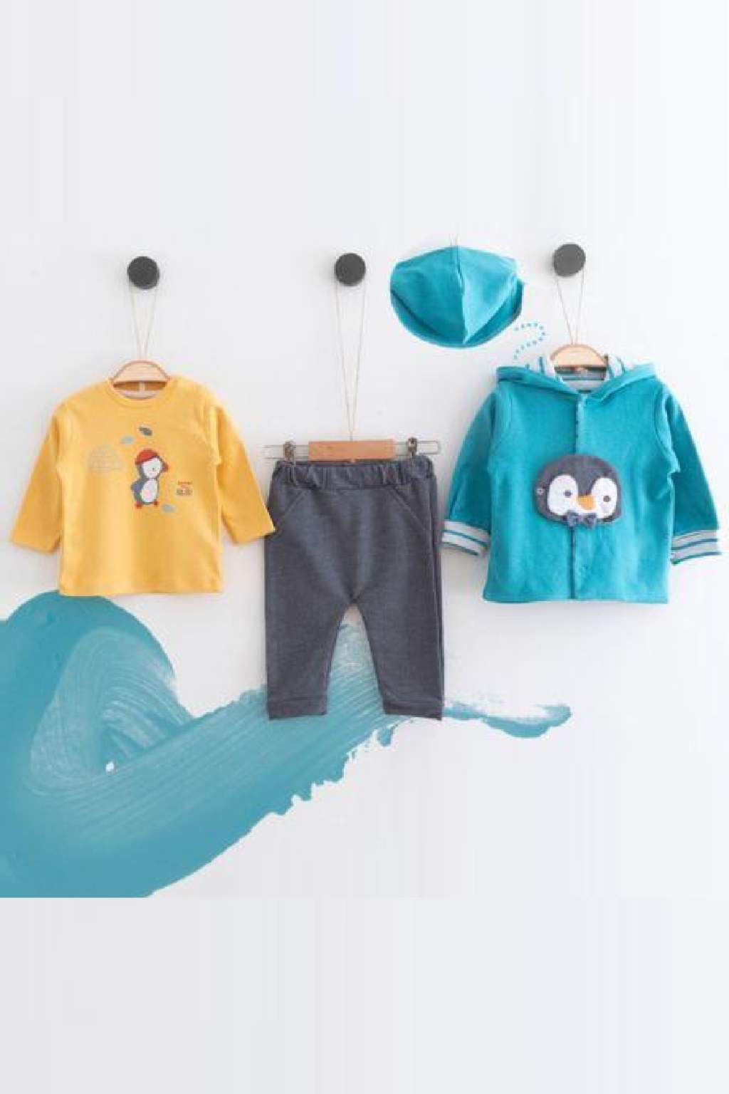 Комплект момче дълъг ръкав 3 части