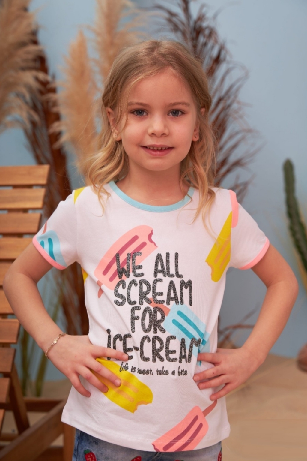 Тениска момиче със сладоледи