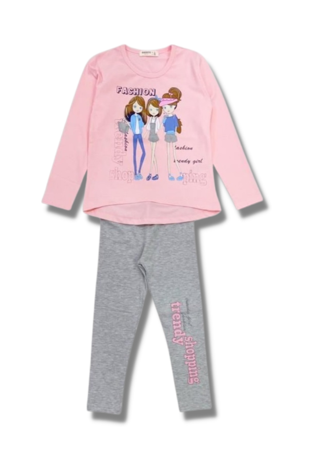 Комплект момиче дълъг ръкав с момиченца