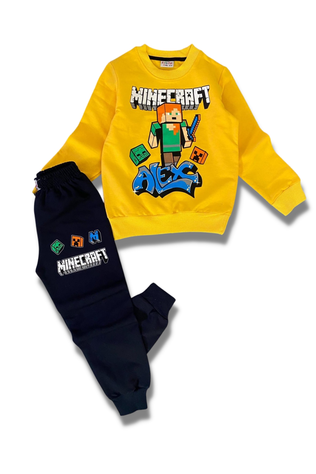 Комплект момче дълъг ръкав Minecraft