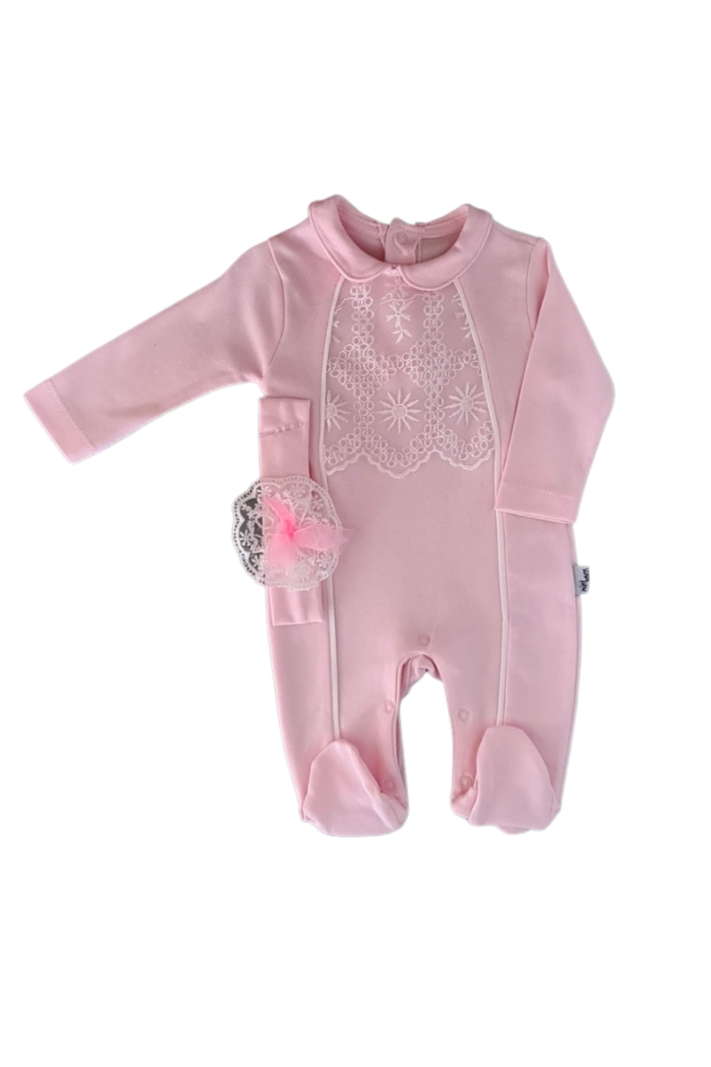 Гащеризон момиче дълъг ръкав с лента