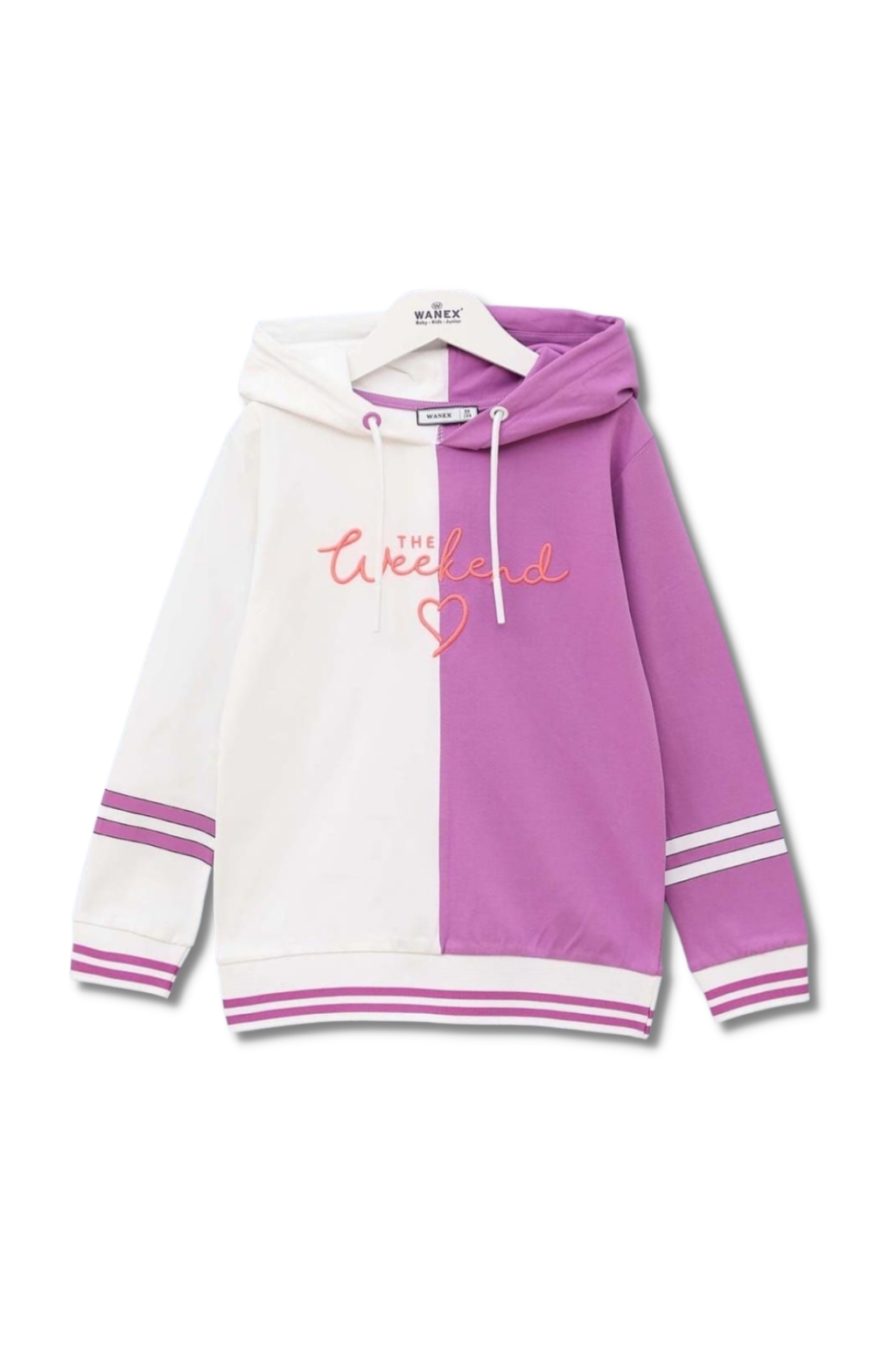 Детски суитшърт момиче Hoodie, лилав цвят